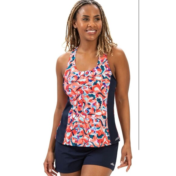 Dolfin Women's AQUASHAPE Solid Fitted Shorts M Navy Swimming Bottom NWT - Picture 2 of 3